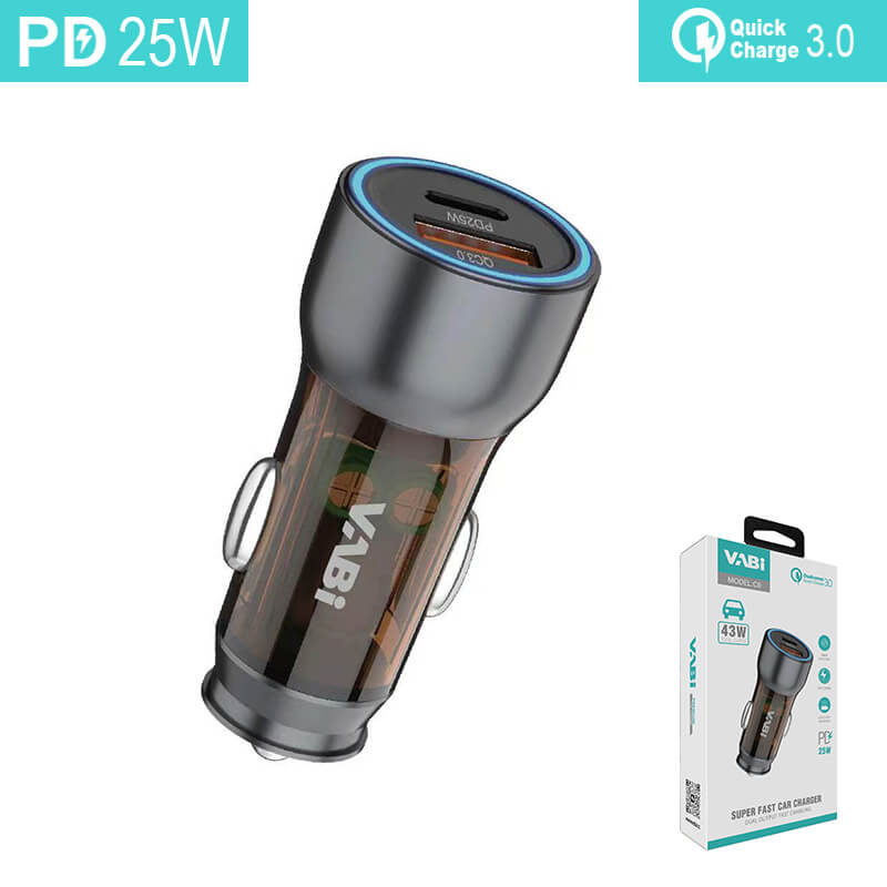 VABi_C9_43W Fast Car Charger Car Charger Plug VABi Adapter